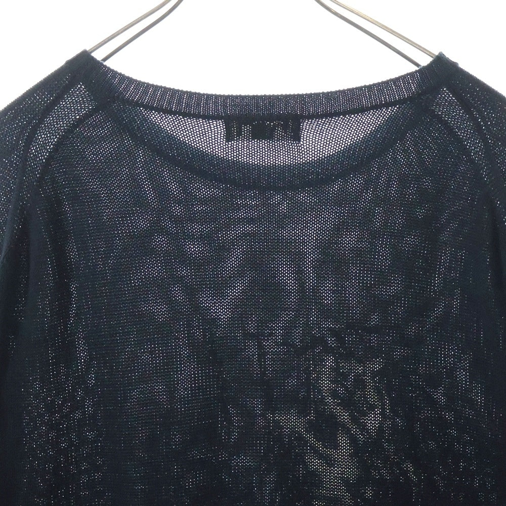 Yohji Yamamoto POUR HOMME(ヨウジヤマモト プールオム) 20SS 丸首A ニットセーター ブラック HN-K08-872