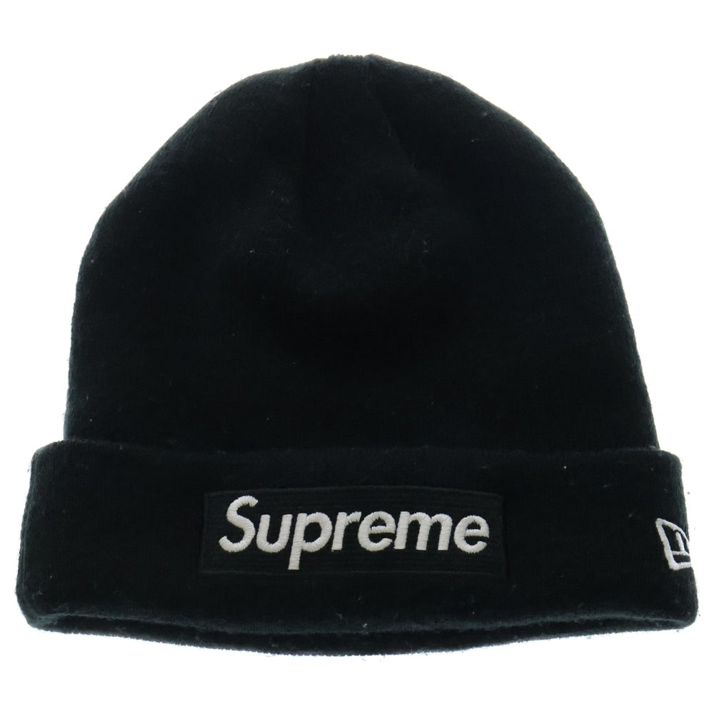 SUPREME(シュプリーム) NEW ERA Box Logo Beanie ニューエラ ボックスロゴ ビーニー ニットキャップ 帽子 ブラック