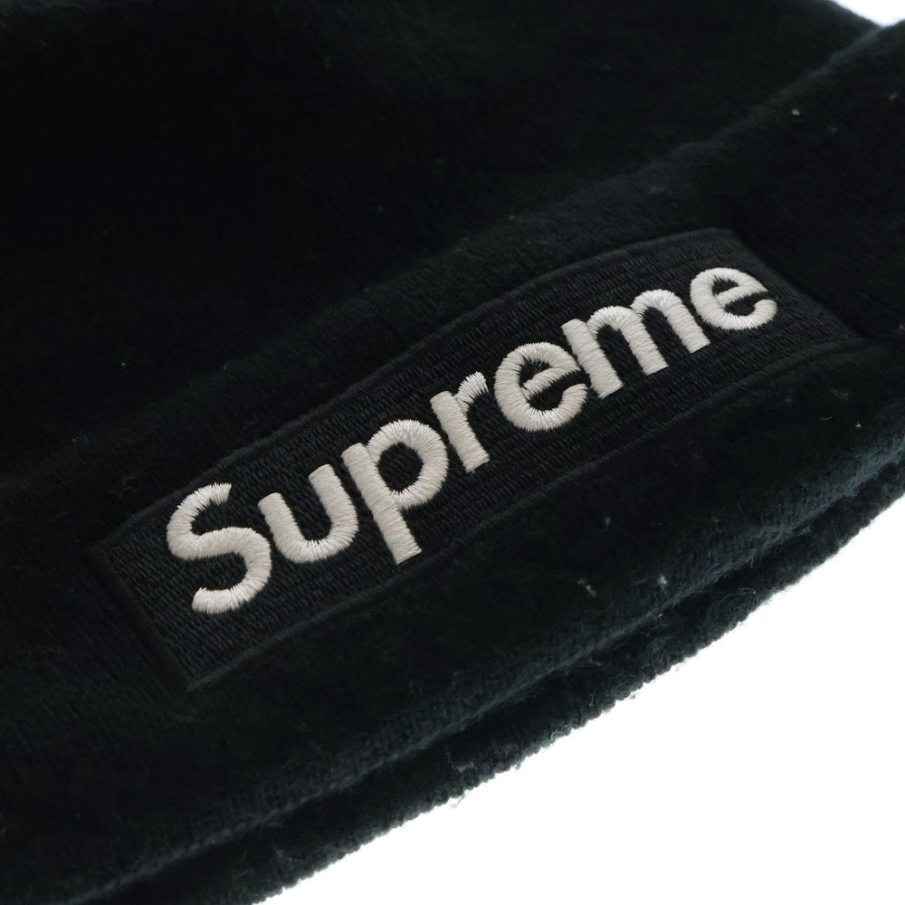 SUPREME(シュプリーム) NEW ERA Box Logo Beanie ニューエラ ボックスロゴ ビーニー ニットキャップ 帽子 ブラック