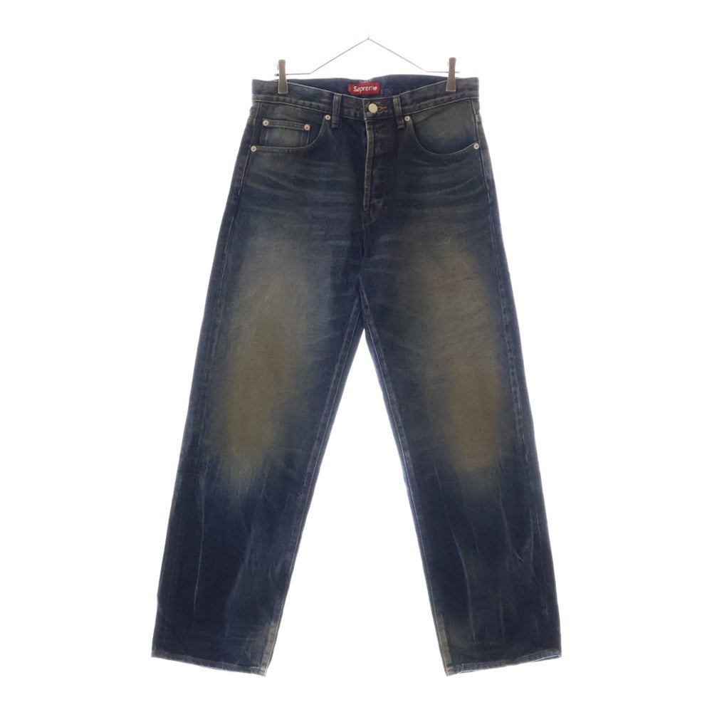 SUPREME(シュプリーム) 25SS Distressed Loose Fit Selvedge Jean ディストレスト ルーズ フィット セルビッジ ジーンズ デニムパンツ インディゴ