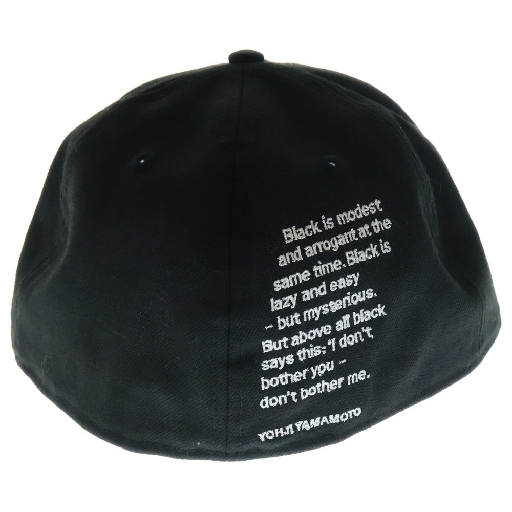 Yohji Yamamoto POUR HOMME(ヨウジヤマモト プールオム) ×New Era ニューエラ 6パネル キャップ ブラック HZ-H92-976