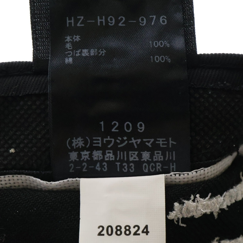Yohji Yamamoto POUR HOMME(ヨウジヤマモト プールオム) ×New Era ニューエラ 6パネル キャップ ブラック HZ-H92-976