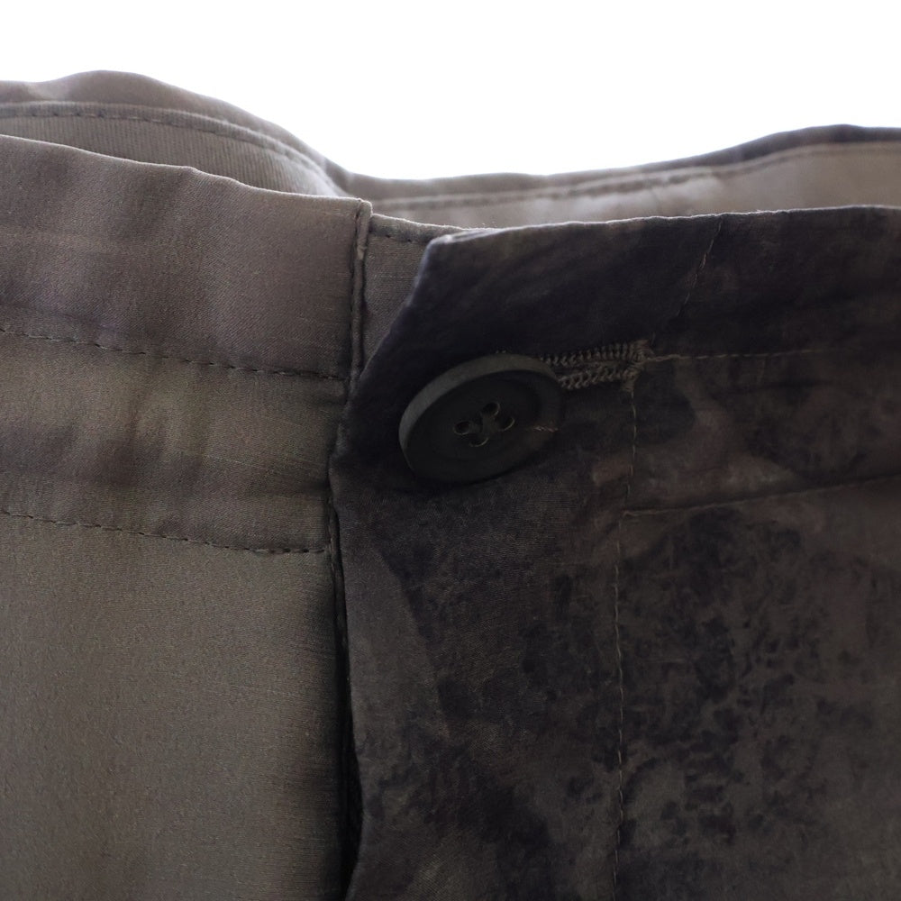 Yohji Yamamoto POUR HOMME(ヨウジヤマモト プールオム) 24SS HELL PRINT PANTS ヘルプリントパンツ グレー HS-P69-811