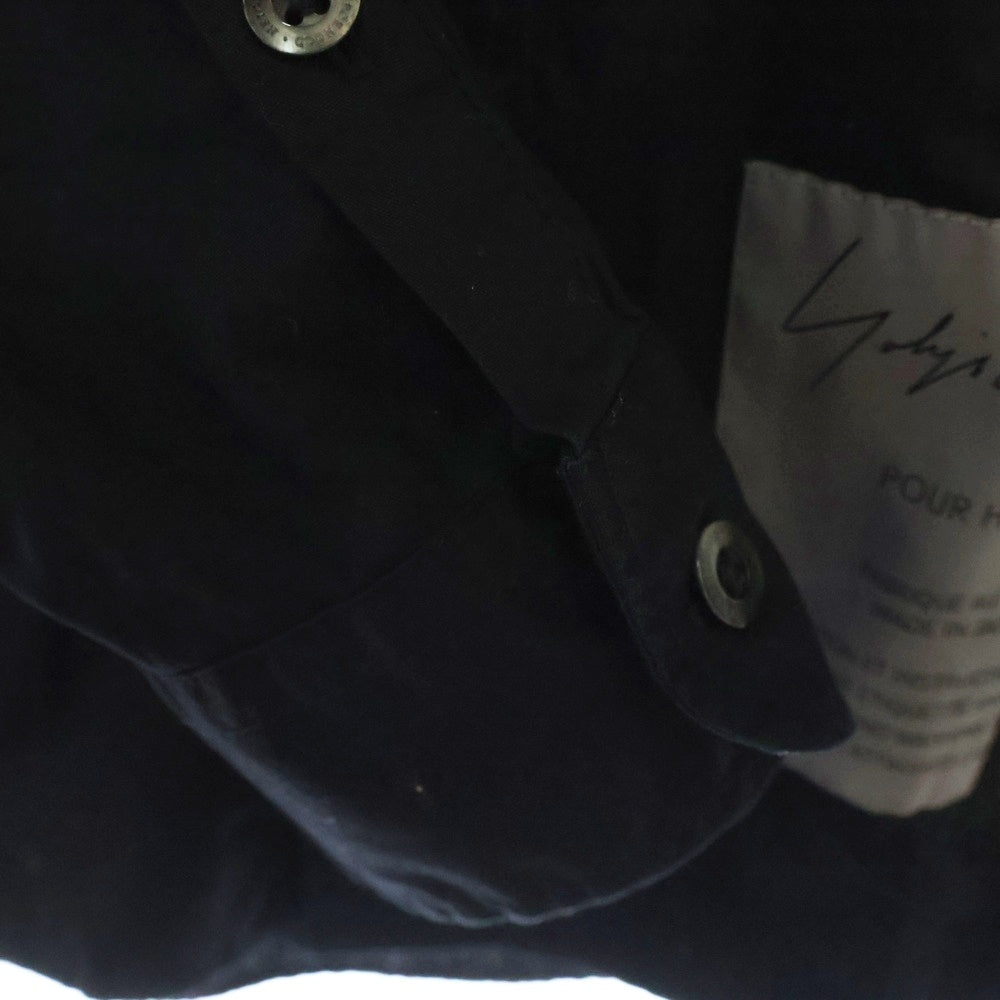 NEIGHBORHOOD(ネイバーフッド) 24AW×YOHJI YAMAMOTO PRINT SHIRT LS ヨウジヤマモト ロゴプリント 長袖シャツ ブラック 242BEYYN-SHM01S