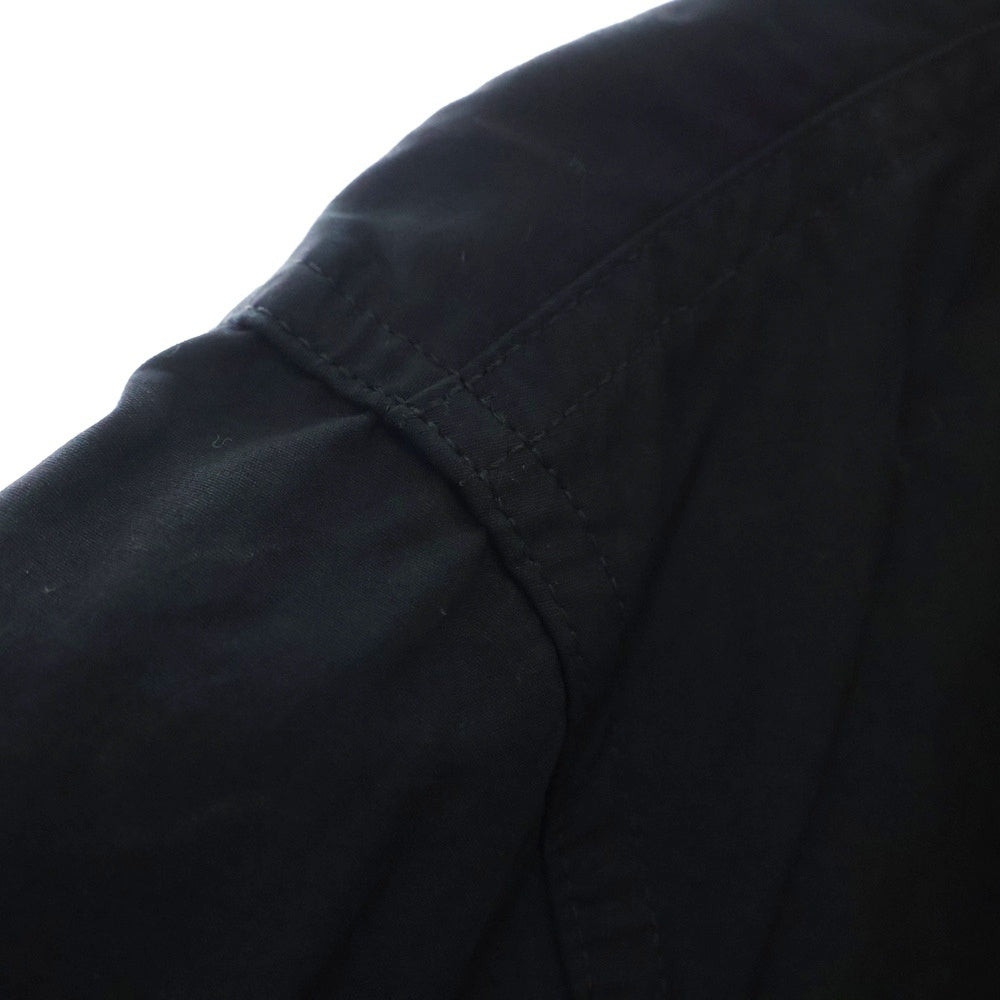 Yohji Yamamoto POUR HOMME(ヨウジヤマモト プールオム) 18AW 環縫いブロード コットン長袖シャツ ブラック HV-B09-001