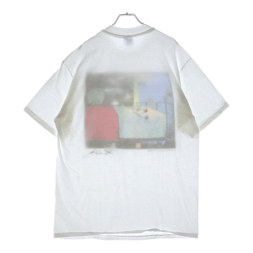 VINTAGE(ヴィンテージ) 90S VINTAGE SALVADOR DALI ヴィンテージ サルバドール ダリ アート プリント クルーネック 半袖Tシャツ カットソー ホワイト