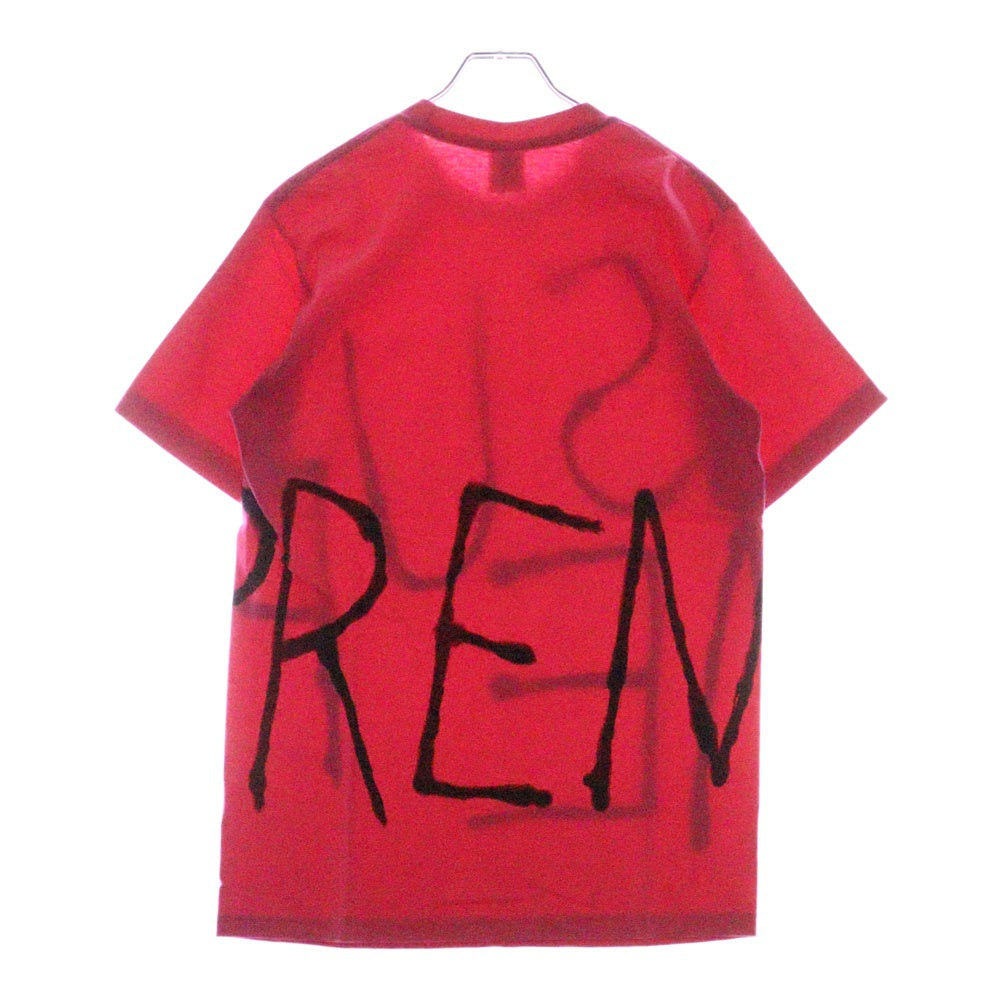 SUPREME(シュプリーム) 25SS Painted Tee ペインテッド ロゴプリント クルーネック 半袖Tシャツ カットソー ピンク