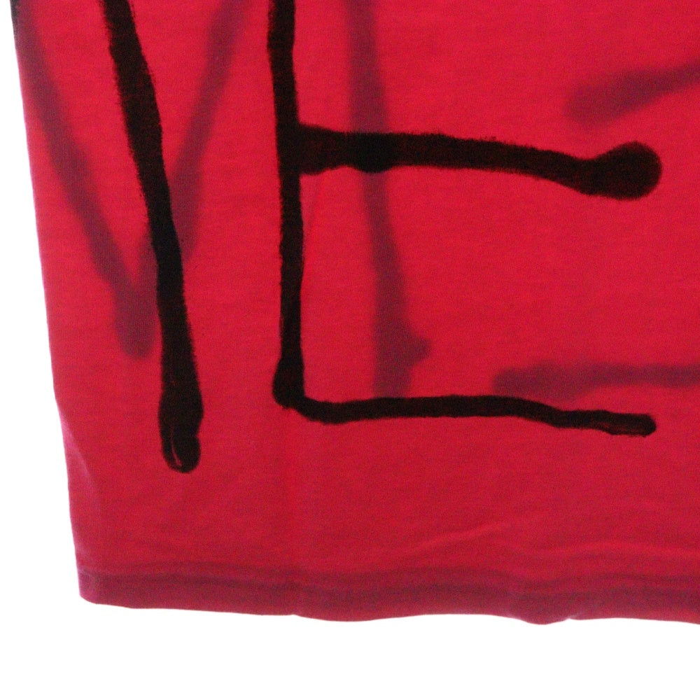 SUPREME(シュプリーム) 25SS Painted Tee ペインテッド ロゴプリント クルーネック 半袖Tシャツ カットソー ピンク