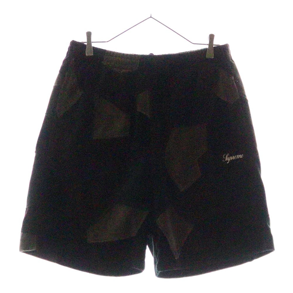 SUPREME(シュプリーム) 25SS Patchwork Velour Short パッチワーク ベロア ロゴ刺繍 ショートパンツ ハーフパンツ ショーツ マルチ