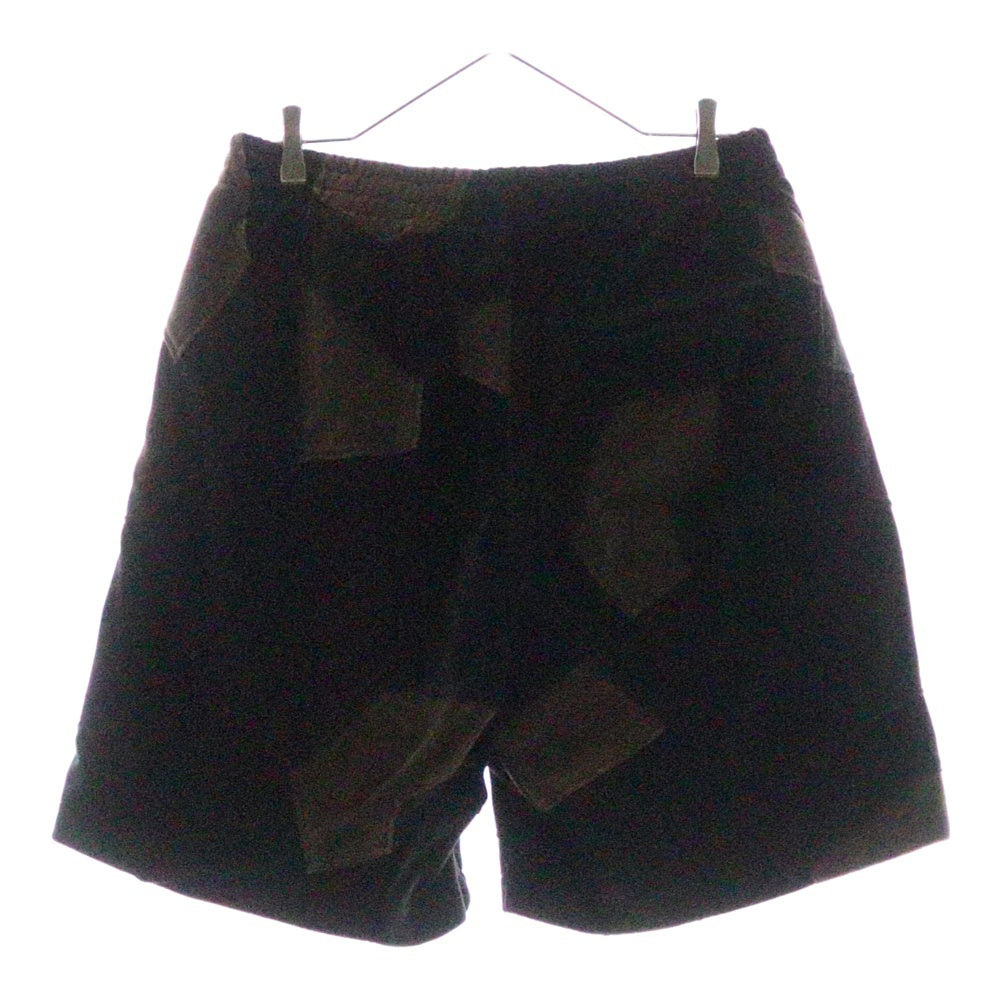 SUPREME(シュプリーム) 25SS Patchwork Velour Short パッチワーク ベロア ロゴ刺繍 ショートパンツ ハーフパンツ ショーツ マルチ