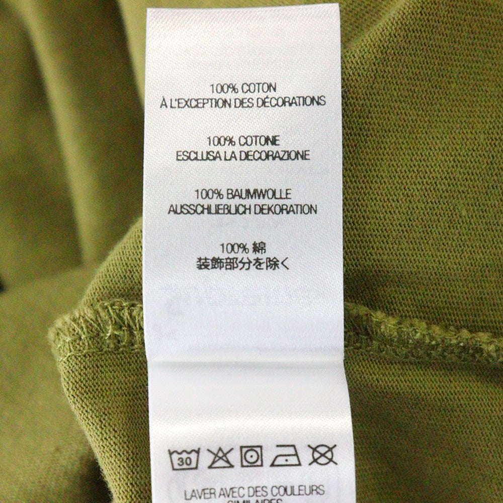 SUPREME(シュプリーム) 24AW Cursive S/S Top カーシブ ロゴ刺繍 クルーネック 半袖Tシャツ カットソー オリーブ