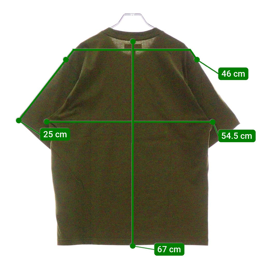 SUPREME(シュプリーム) 24AW Cursive S/S Top カーシブ ロゴ刺繍 クルーネック 半袖Tシャツ カットソー オリーブ