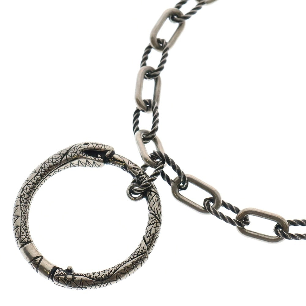 GUCCI(グッチ) ウロボロス スネーク リング チェーンネックレス シルバー 524598
