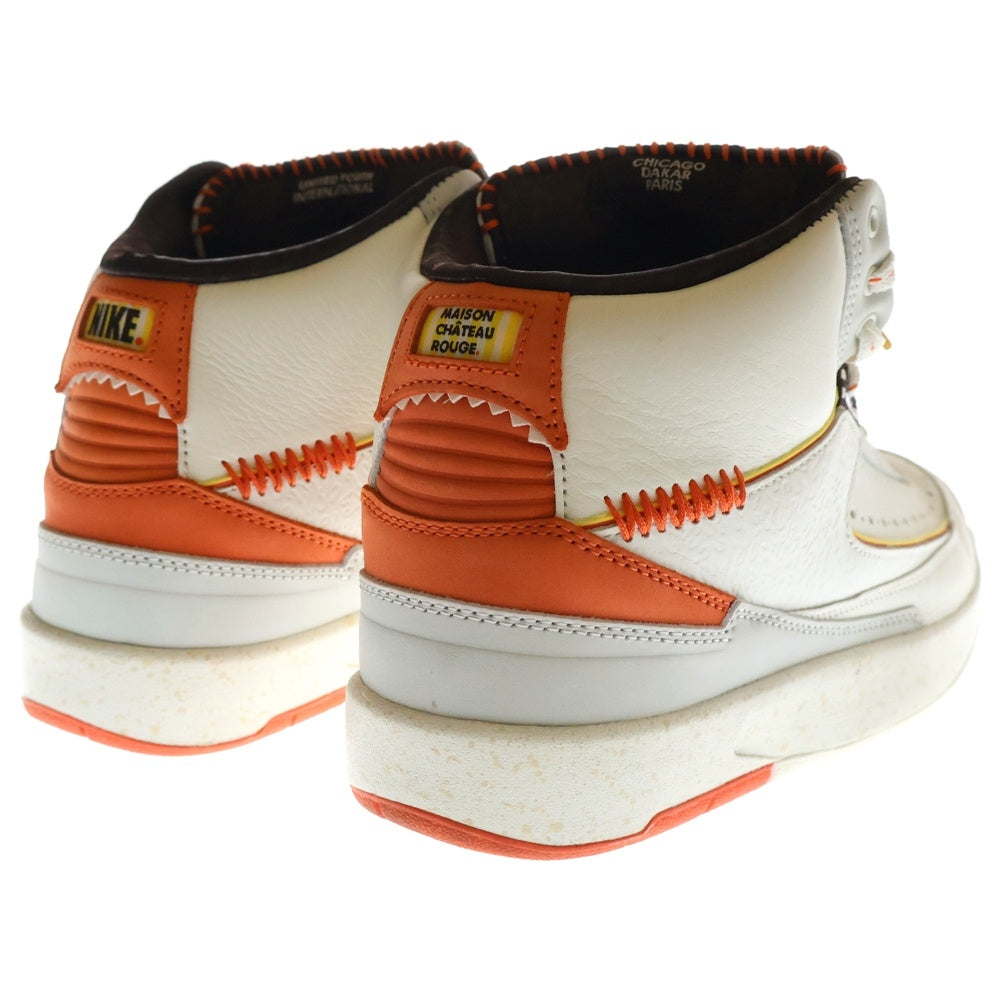 NIKE(ナイキ) AIR JORDAN2 RETRO SP MAISON CHATEAU ROUGE エアジョーダン2 レトロ ハイカットスニーカー ホワイト US7.5/25.5cm DO5254-180