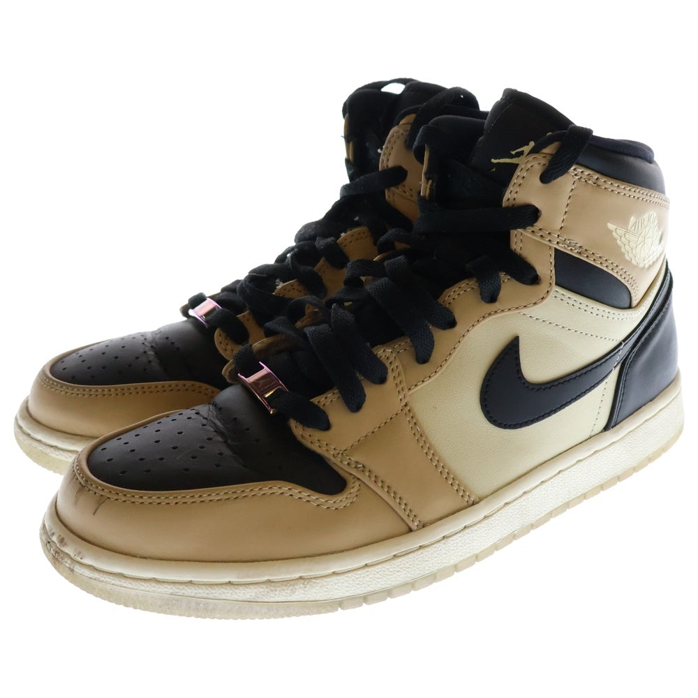NIKE(ナイキ) WMNS AIR JORDAN 1 HIGH MUSHROOM ウィメンズ エアジョーダン1 マッシュルーム ハイカットスニーカー ベージュ/ブラック US9/26.0cm AH7389-003