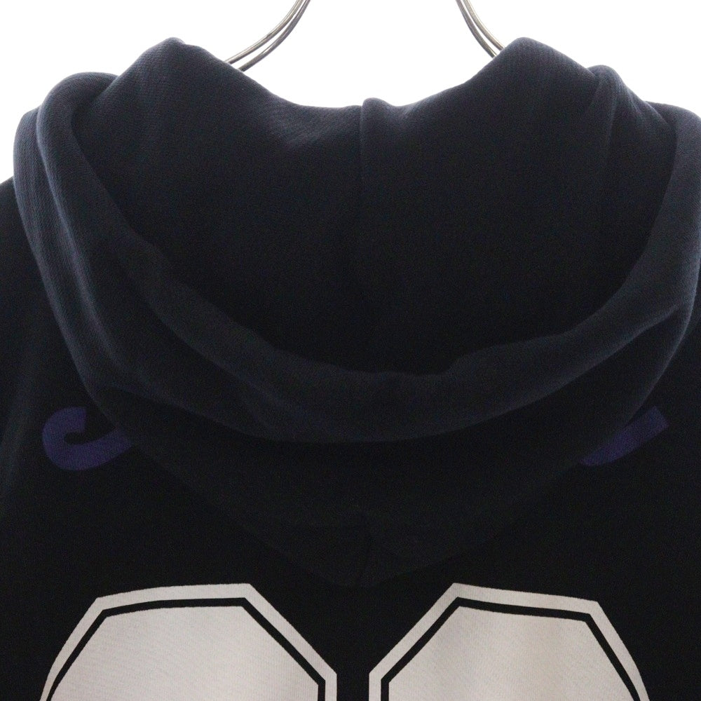 OFF-WHITE(オフホワイト) 24SS FELPA HOODIE FOOTBALL フロントロゴプリント フットボール スウェット プルオーバーパーカー ブラック OMBB118S24FLE005