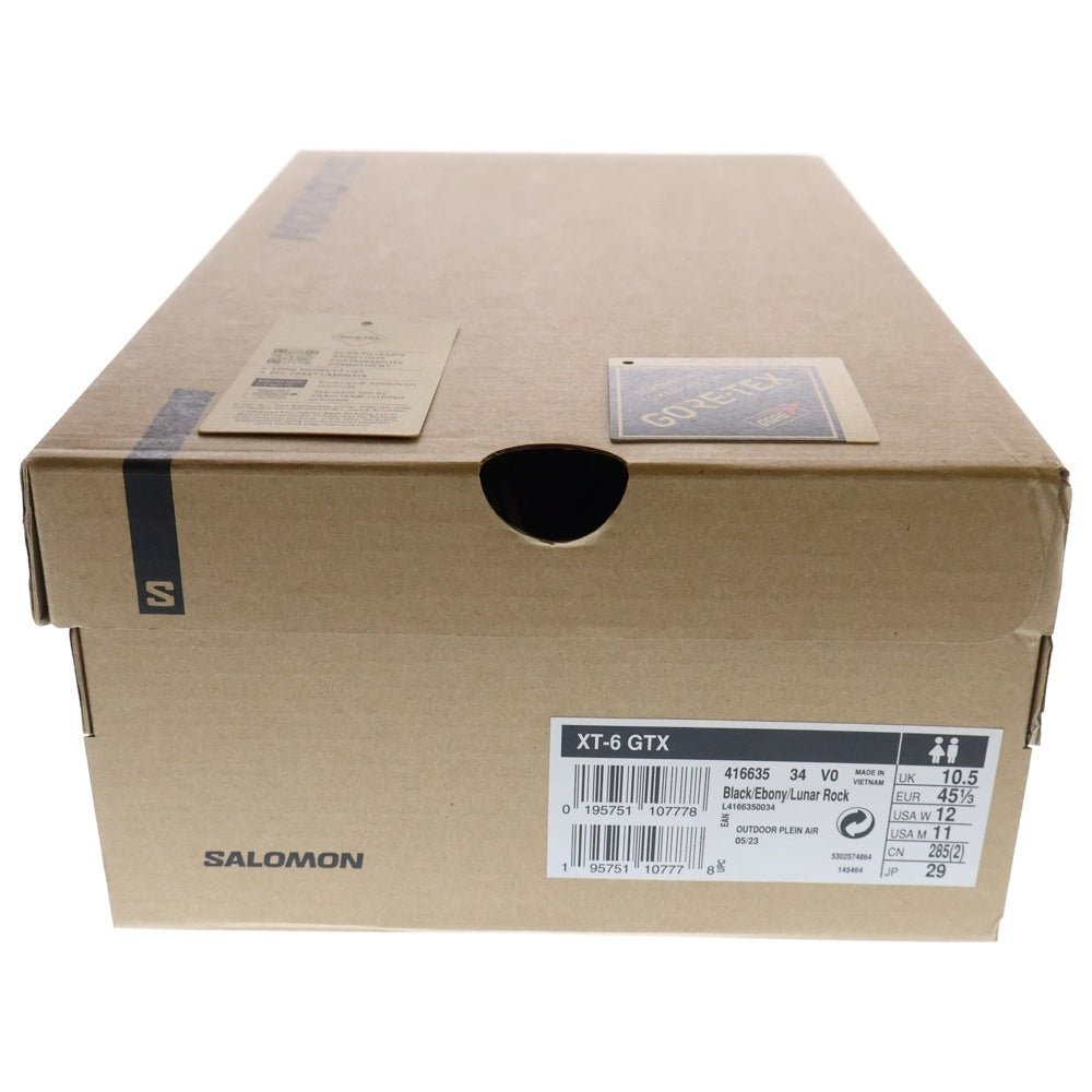 SALOMON(サロモン) XT-6 GTX ゴアテックス ローカットスニーカー ブラック US11/29cm 416635