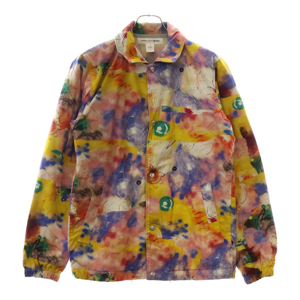 COMME des GARCONS SHIRT(コムデギャルソンシャツ) 20AW ×FUTURA フューチュラ 裏地フリース 総柄 ボタンダウン コーチジャケット マルチ W28172