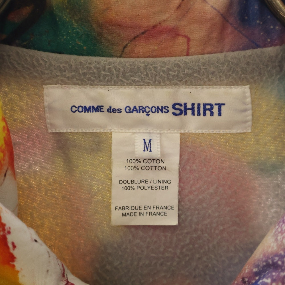 COMME des GARCONS SHIRT(コムデギャルソンシャツ) 20AW ×FUTURA フューチュラ 裏地フリース 総柄 ボタンダウン コーチジャケット マルチ W28172