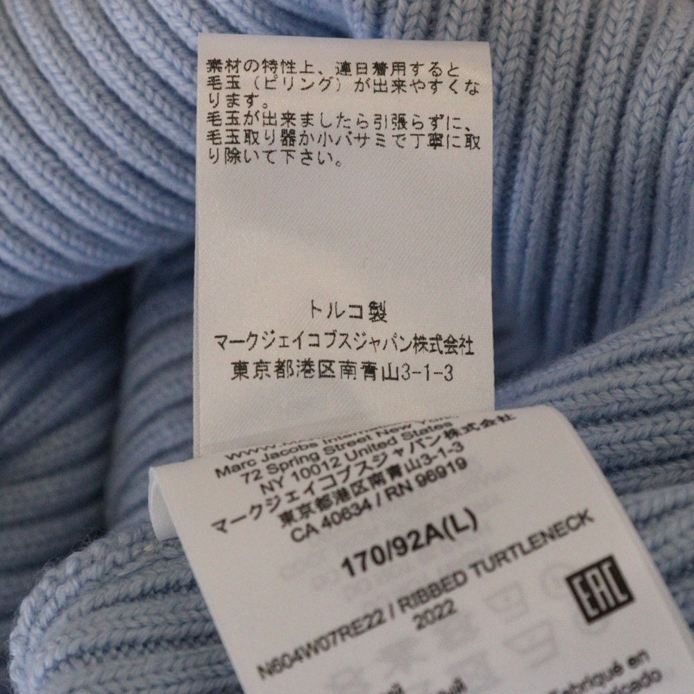 MARC JACOBS(マークジェイコブス) タートルネック ニットセーター ブルー レディース
