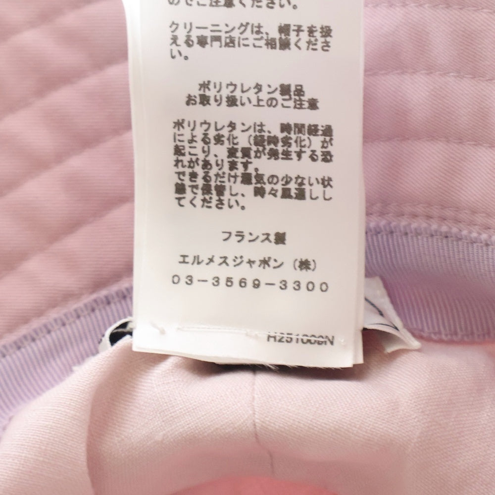HERMES(エルメス) フレッド・Hモール バケットハット ピンク