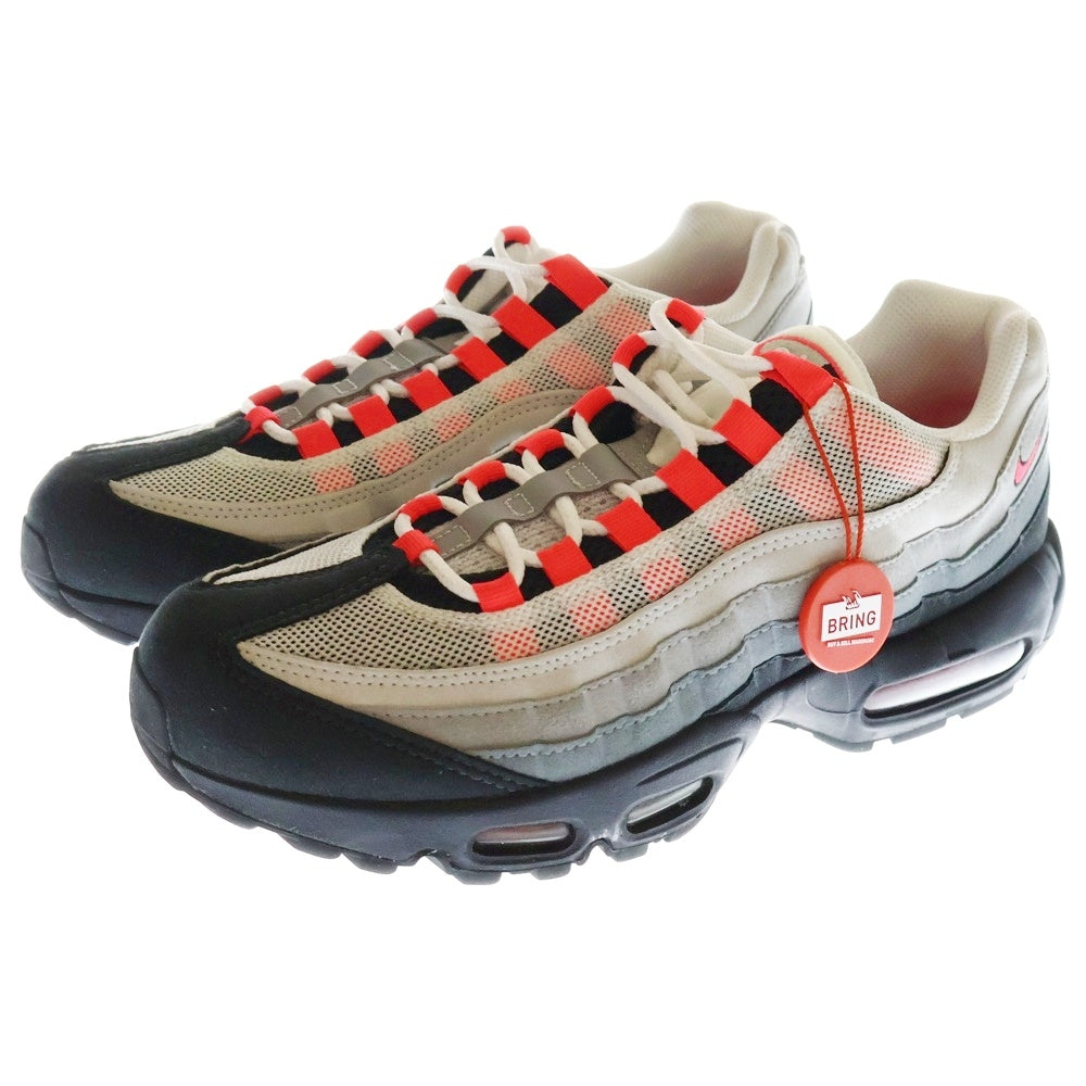NIKE(ナイキ) AIR MAX 95 SOLAR RED エアマックス95 ソーラーレッド ローカットスニーカー レッド/ホワイト US8.5/26.5cm 609048-106