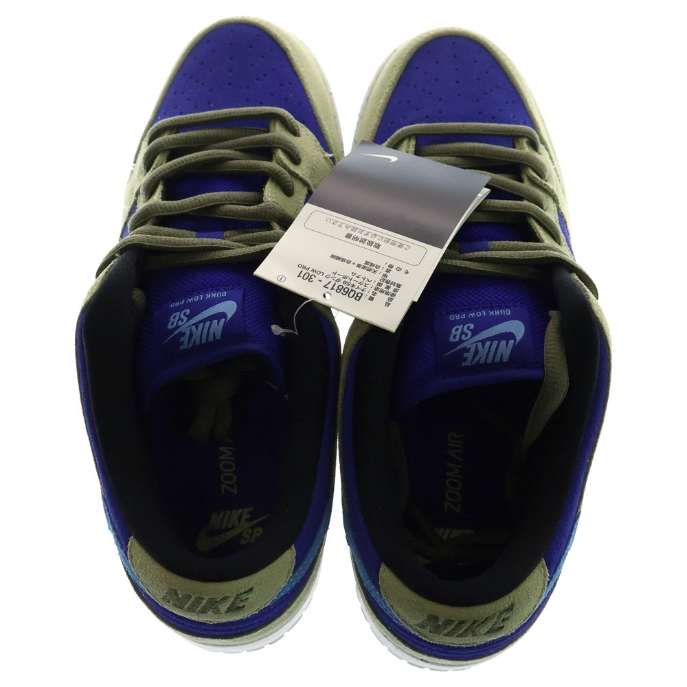 NIKE SB(ナイキエスビー) SB DUNK LOW PRO CELADON ダンク セラドン ローカットスニーカー ブルー/カーキ US9/27cm BQ6817-301