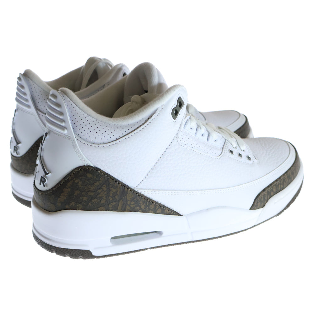 NIKE(ナイキ) AIR JORDAN 3 RETRO MOCHA エアジョーダン 3 モカ ミドルカットスニーカー ホワイト/ブラウン US9/27cm 136064-122