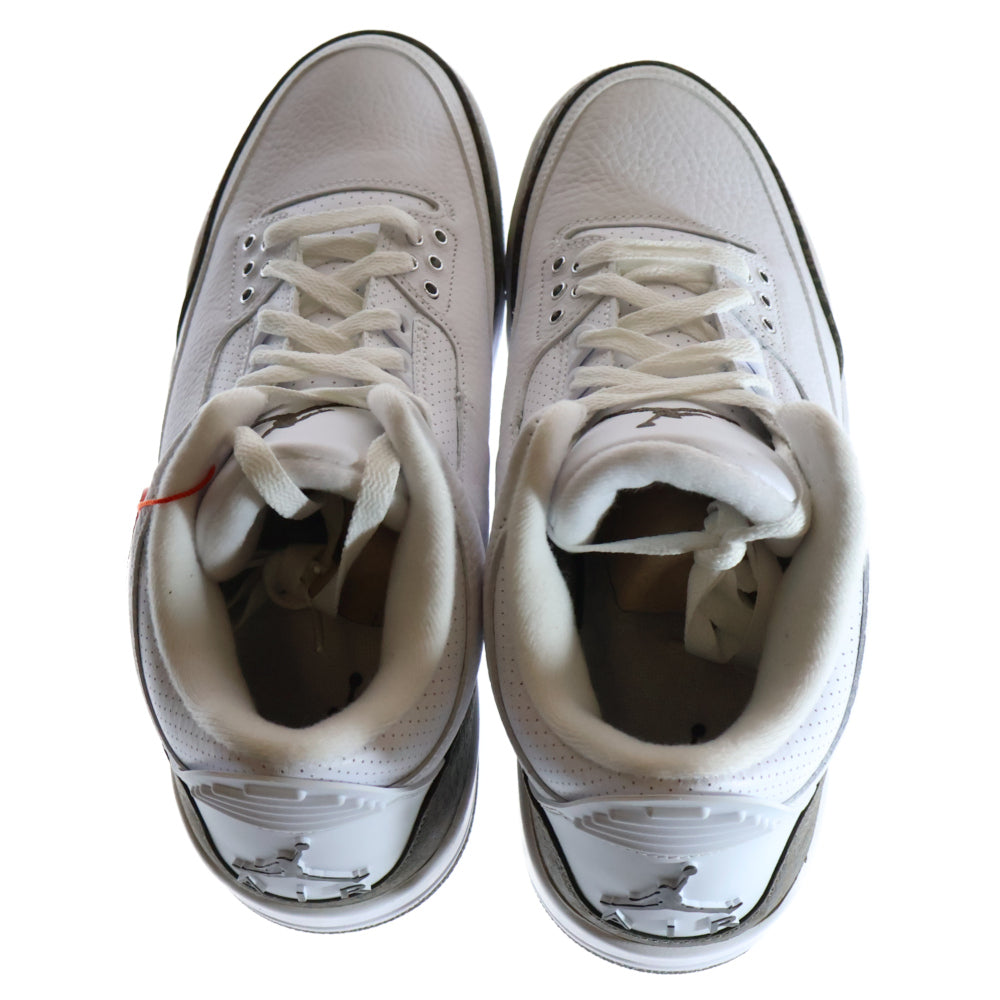 NIKE(ナイキ) AIR JORDAN 3 RETRO MOCHA エアジョーダン 3 モカ ミドルカットスニーカー ホワイト/ブラウン US9/27cm 136064-122
