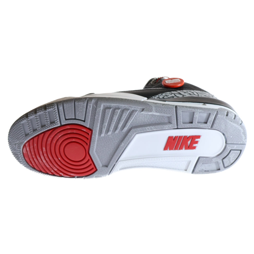 NIKE(ナイキ) AIR JORDAN 3 RETRO OG エアジョーダン ハイカットスニーカー ブラック/グレー US9/27cm 854262-001