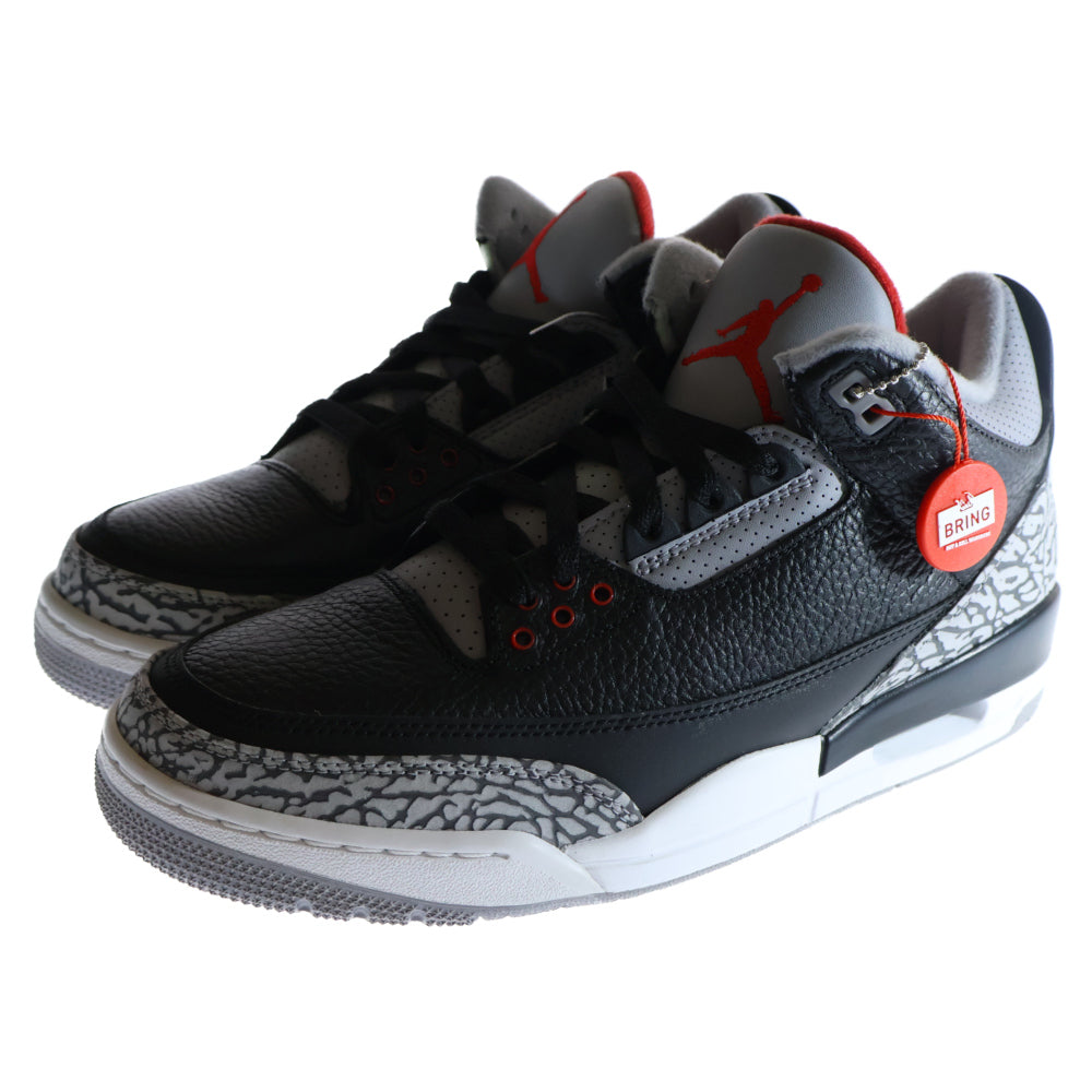NIKE(ナイキ) AIR JORDAN 3 RETRO OG エアジョーダン ハイカットスニーカー ブラック/グレー US9/27cm 854262-001