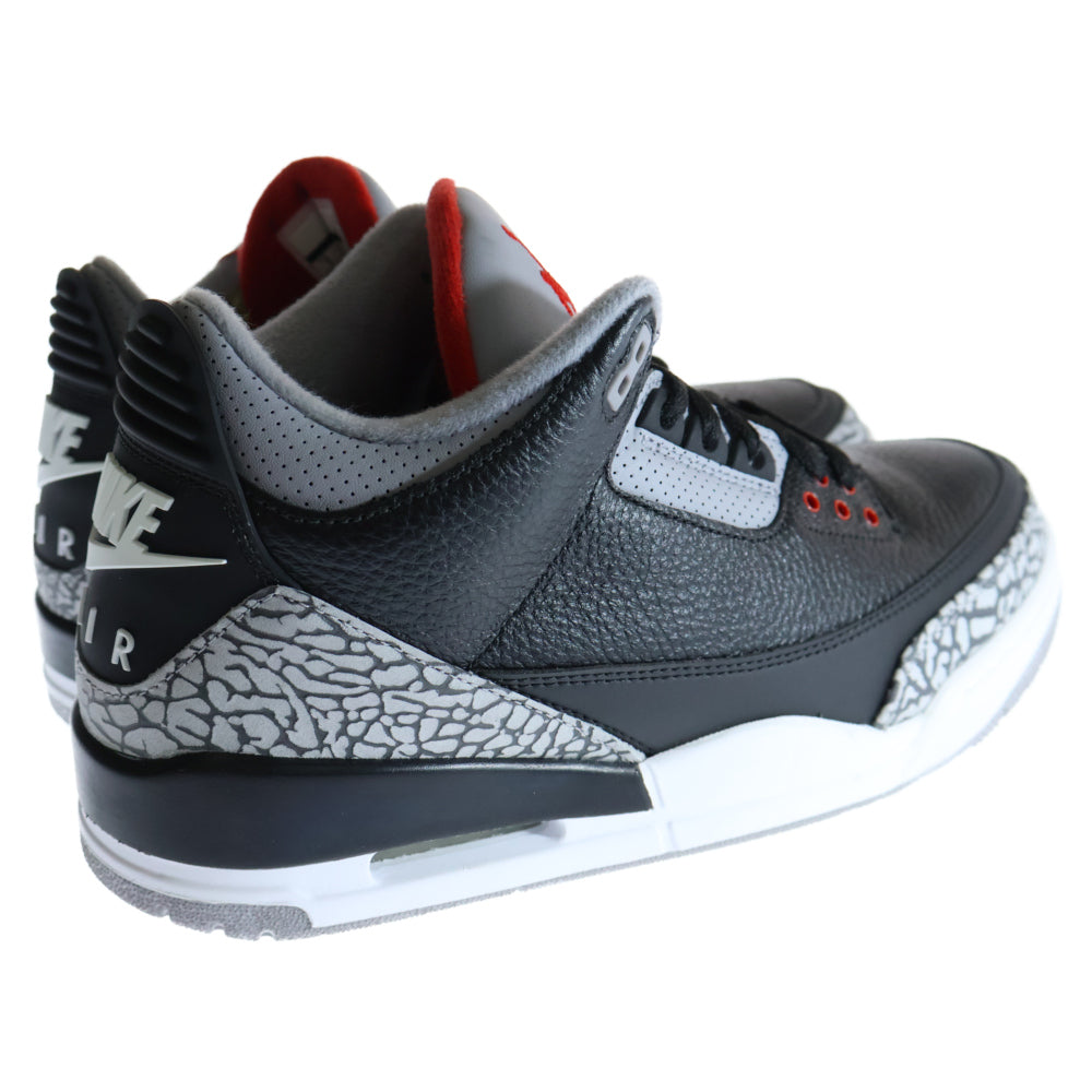 NIKE(ナイキ) AIR JORDAN 3 RETRO OG エアジョーダン ハイカットスニーカー ブラック/グレー US9/27cm 854262-001