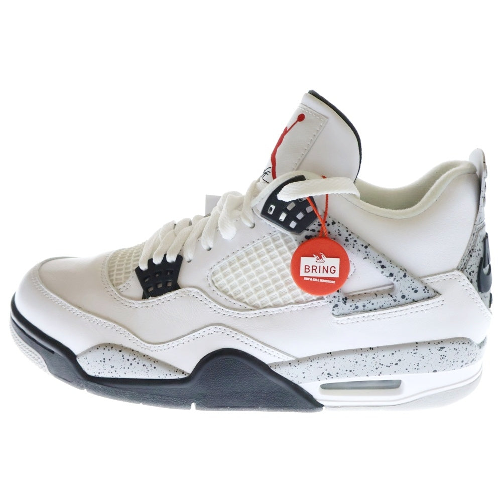 NIKE(ナイキ) 【観賞用 2015年製】 AIR JORDAN 4 RETRO OG WHITE CEMENT エアジョーダン 4 レトロ ホワイトセメント ハイカットスニーカー US9/27cm 840606-192