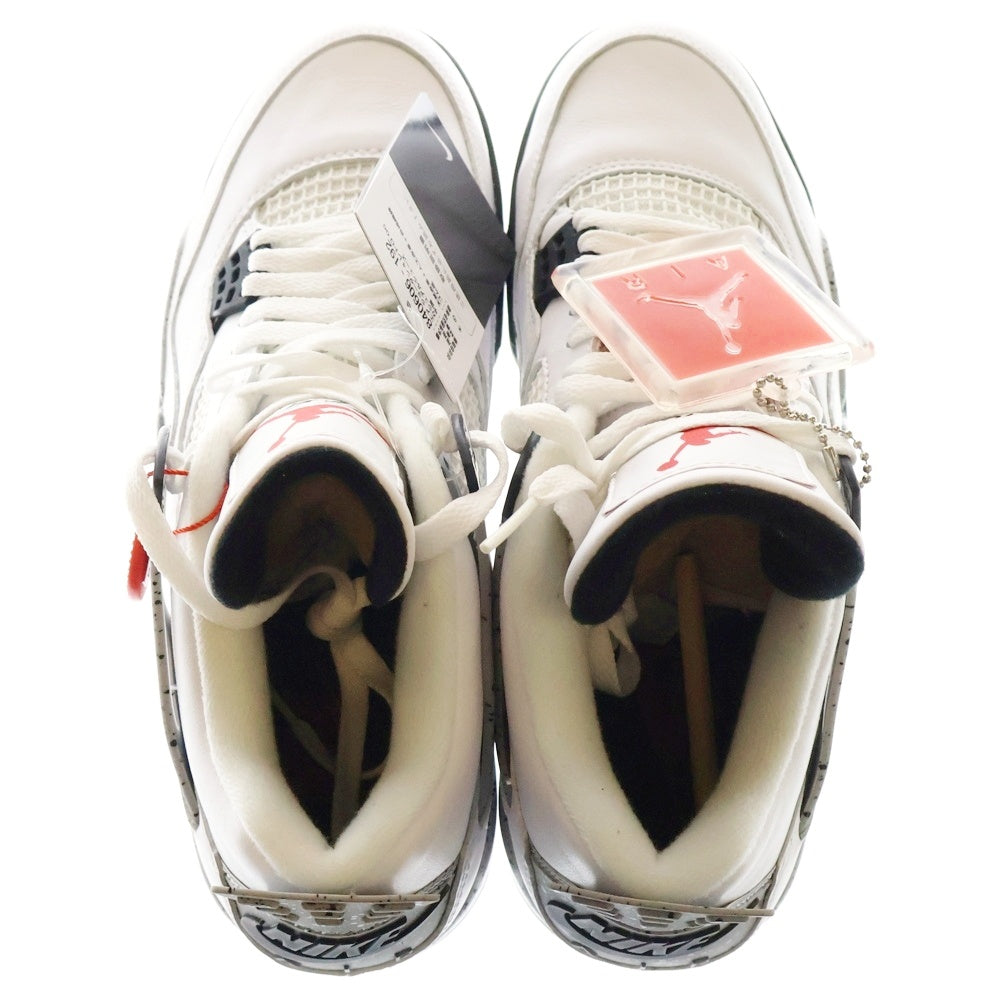 NIKE(ナイキ) 【観賞用 2015年製】 AIR JORDAN 4 RETRO OG WHITE CEMENT エアジョーダン 4 レトロ ホワイトセメント ハイカットスニーカー US9/27cm 840606-192