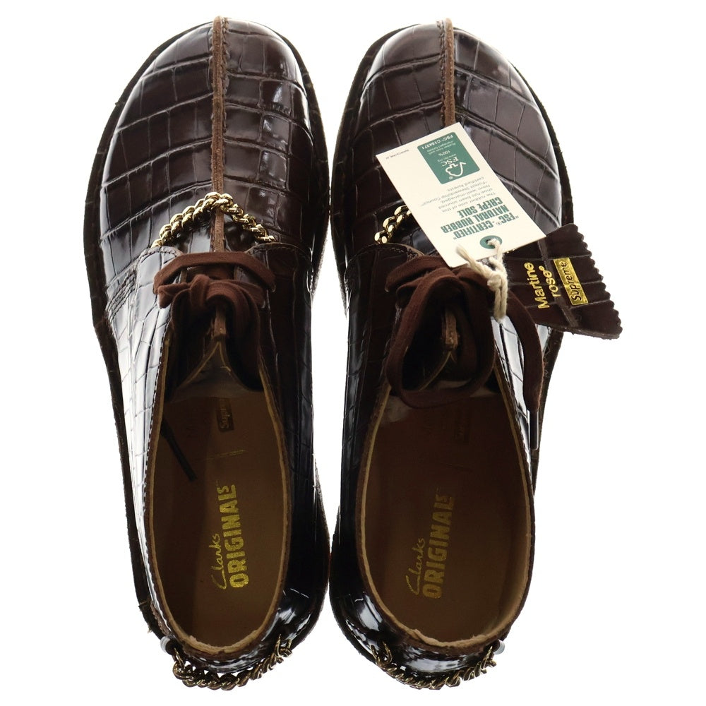 SUPREME(シュプリーム) 24AW ×Martine Rose ×Clarks Desert Trek マーティンローズ クラークス デザート トレック レザー シューズ ブラウン