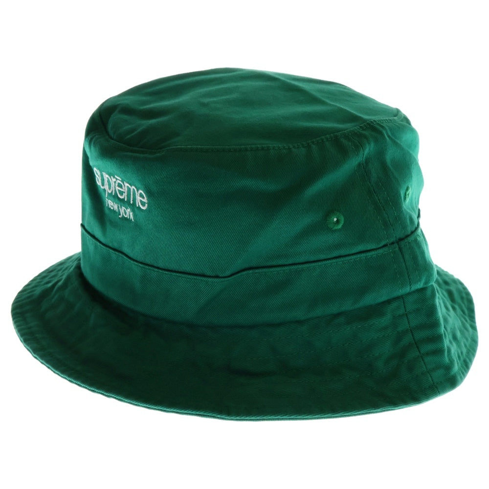 SUPREME(シュプリーム) 24AW Classic Logo Crusher クラシックロゴ クラッシャー バケットハット 帽子 グリーン