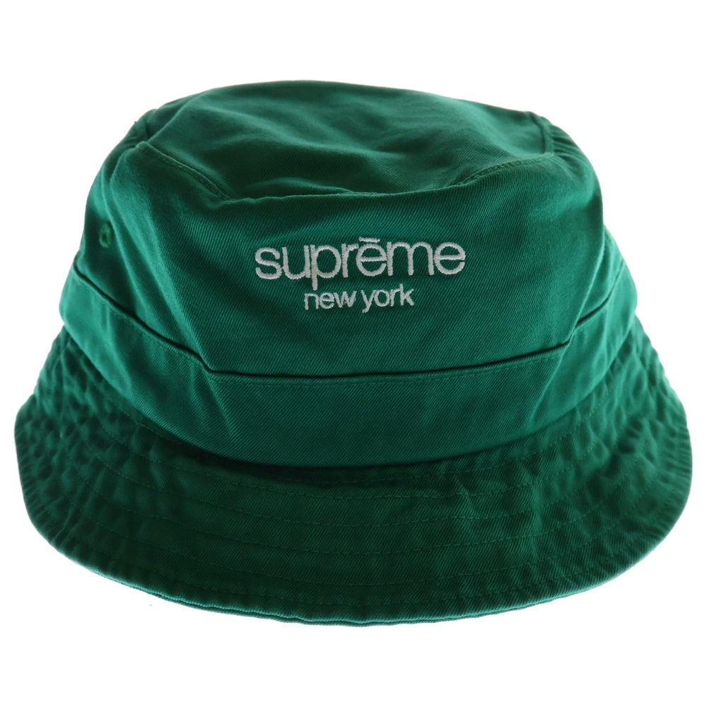 SUPREME(シュプリーム) 24AW Classic Logo Crusher クラシックロゴ クラッシャー バケットハット 帽子 グリーン