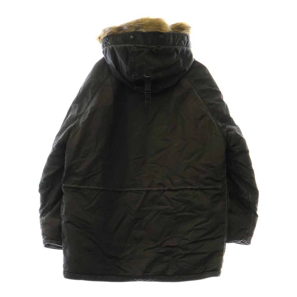 SUPREME(シュプリーム) 24AW Washed Flight Satin N-3B Parka ウォッシュド フライト サテン ミリタリー パーカー ジップアップ ジャケット ブラック