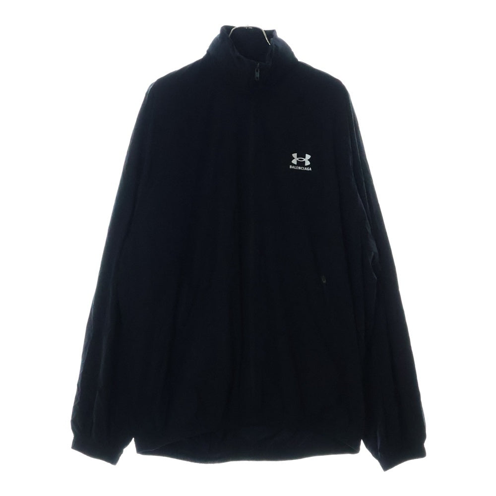 BALENCIAGA(バレンシアガ) 25SS ×UNDER ARMOUR Windbreaker アンダーアーマー バックロゴ ウィンドブレーカー トラックジャケット ブラック 814127 TQO35