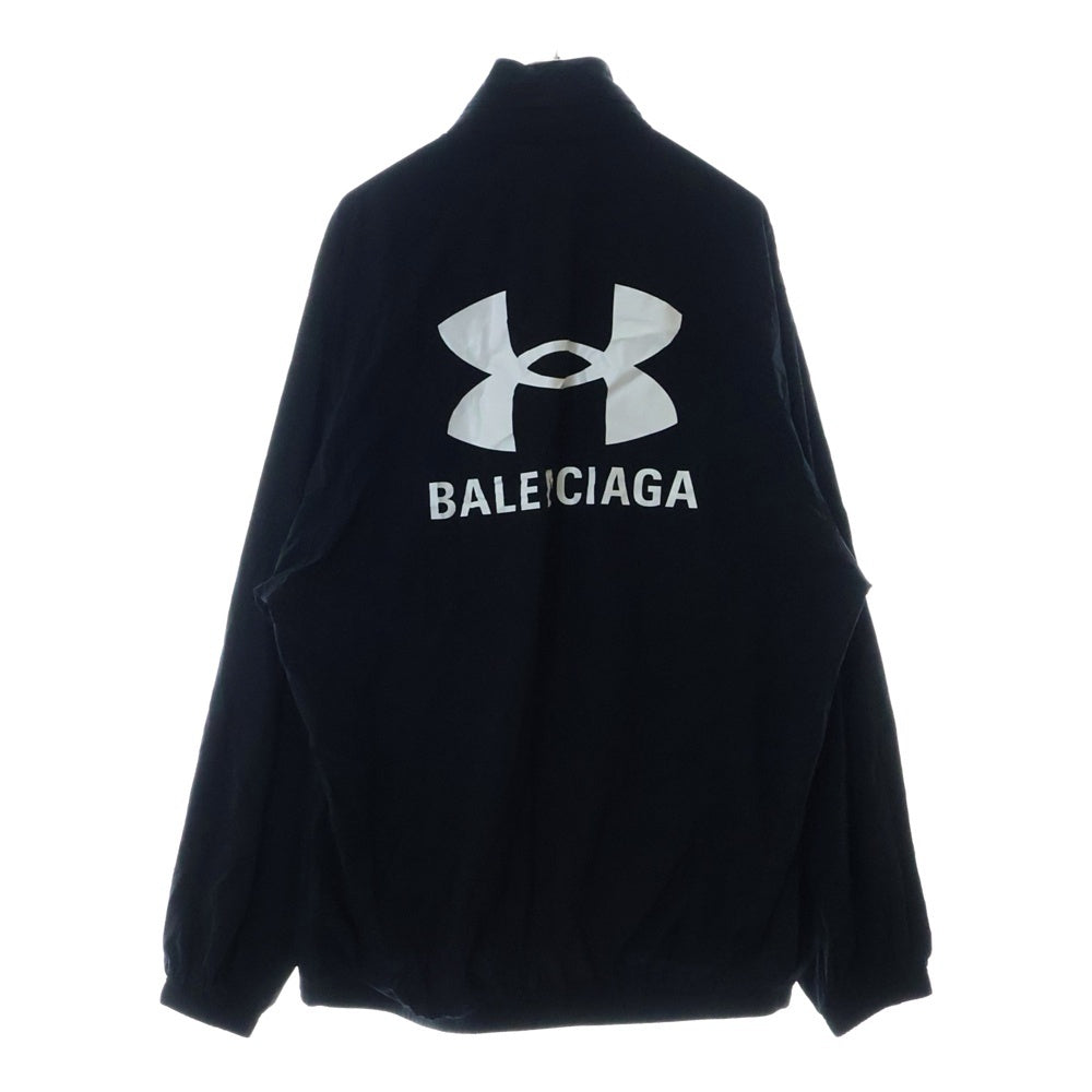 BALENCIAGA(バレンシアガ) 25SS ×UNDER ARMOUR Windbreaker アンダーアーマー バックロゴ ウィンドブレーカー トラックジャケット ブラック 814127 TQO35