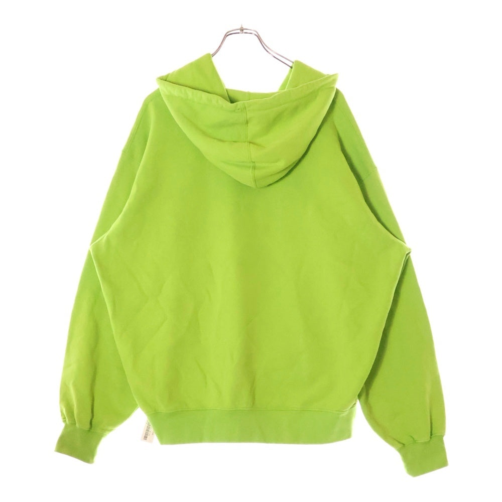 SUPREME(シュプリーム) 24SS Overdyed Small Box Zip Up Hooded Sweatshirtb オーバーダイ スモールボックスロゴ刺繍 スウェット ジップアップ パーカー ライム