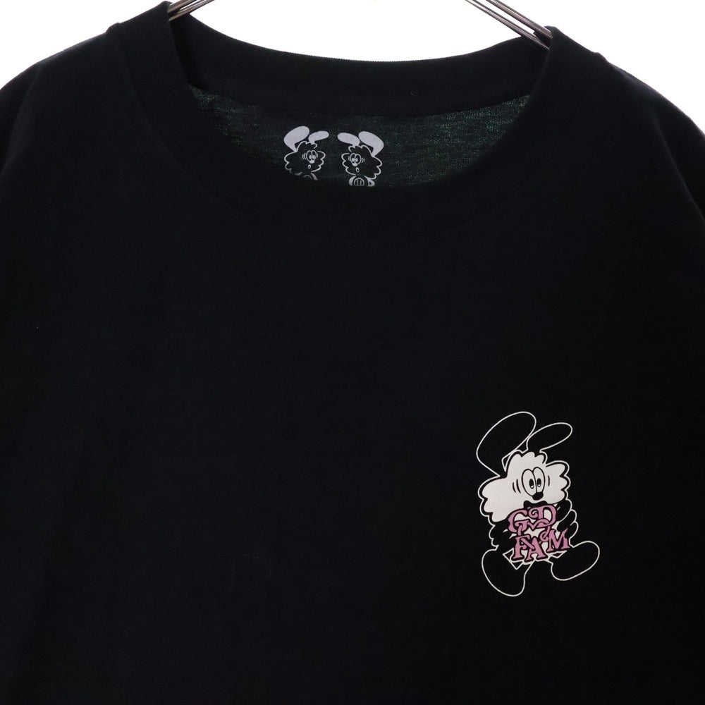 VERDY(ベルディ) ×G-DRAGON UBERMENSCH FAM VICK T-SHIRT ジードラゴン ウーバーメンシュ ファム ヴィック プリント クルーネック 半袖Tシャツ カットソー ブラック
