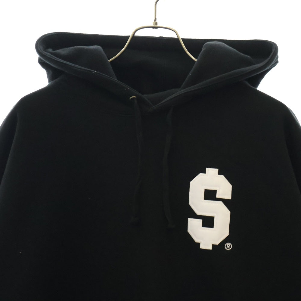 SUPREME(シュプリーム) 24SS $ S Hooded Sweatshirt ドル刺繍 スウェット プルオーバーパーカー ブラック