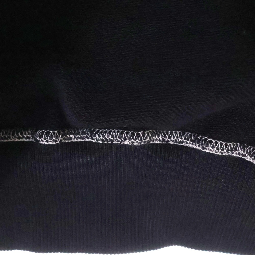 X-LARGE(エクストララージ) CONTRAST STITCH ZIP HOODED SWEATSHIRT ロゴ刺繍 コントラストステッチ ジップアップ スウェット パーカー ブラック 101249012016