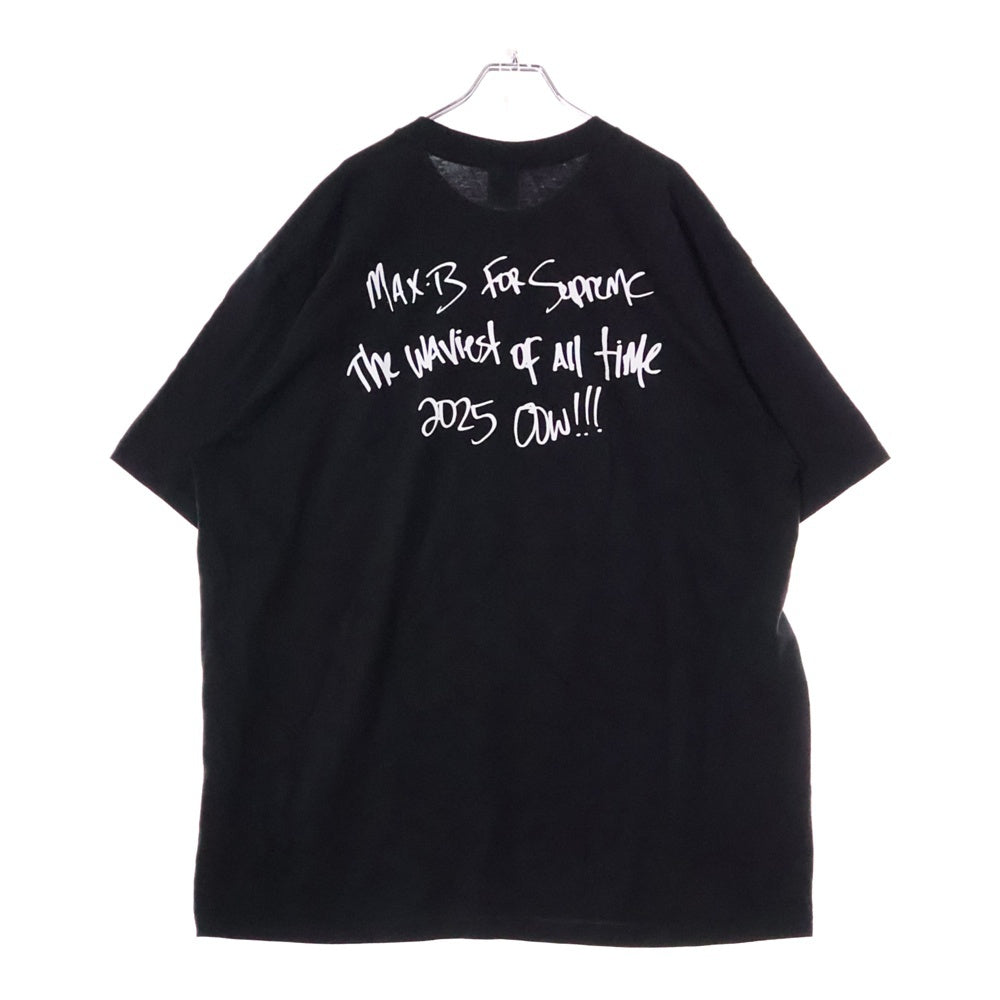 SUPREME(シュプリーム) 25SS Max B Tee マックスB フォトプリント クルーネック 半袖Tシャツ カットソー ブラック