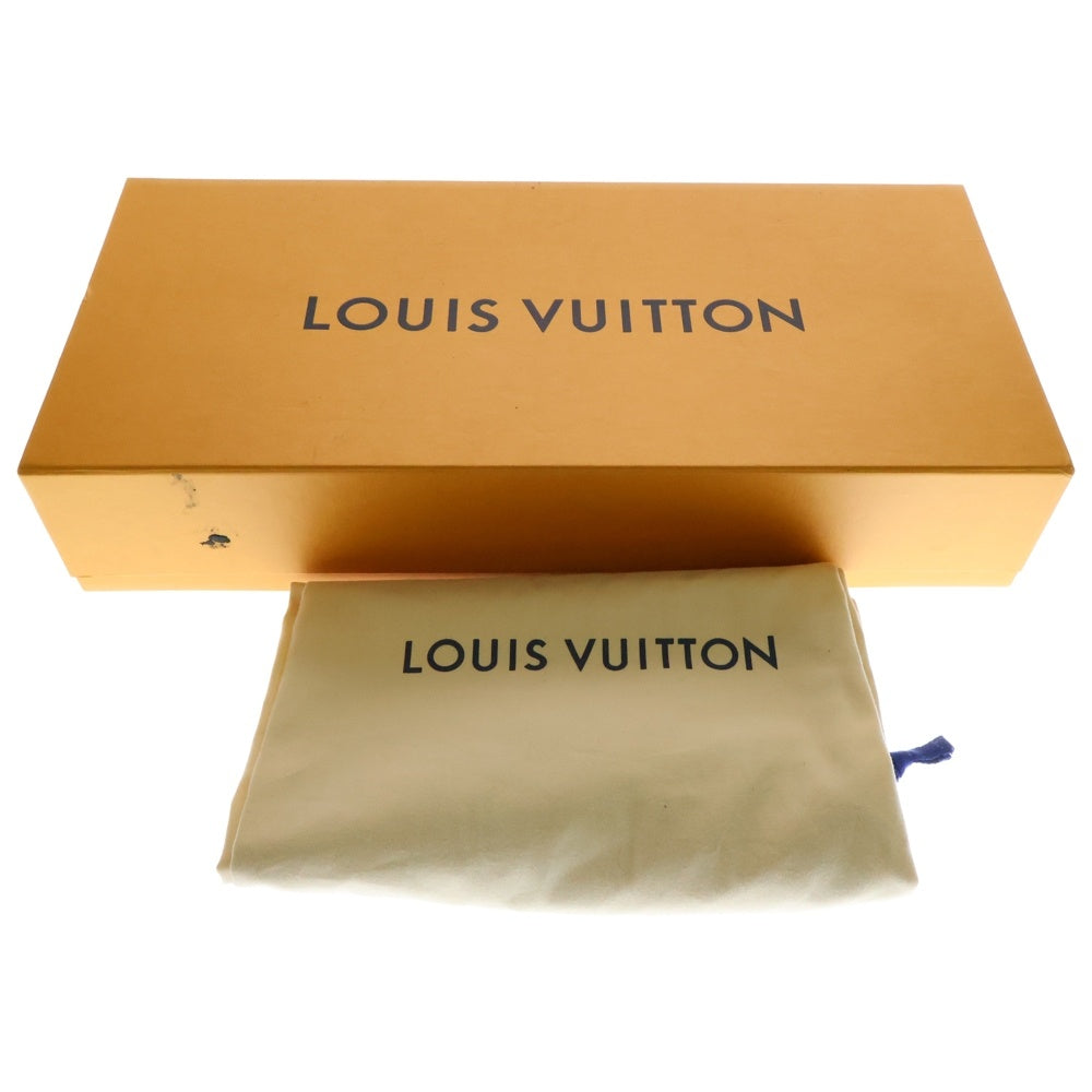 LOUIS VUITTON(ルイヴィトン) 21AW PATTI WEDGE HALF BOOTS モノグラム パッティライン レザー ロングヒールブーツ ブラック NL0252 レディース