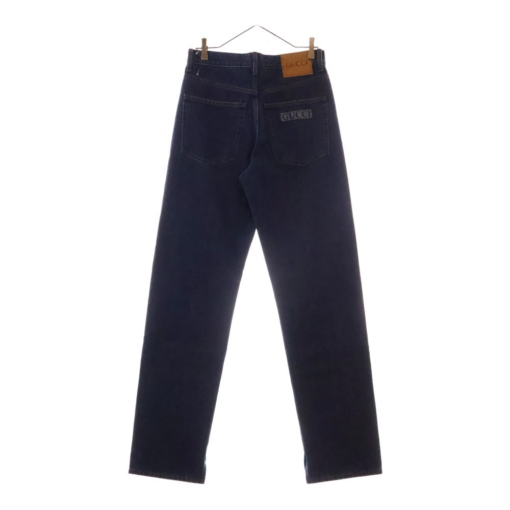 GUCCI(グッチ) 24AW コットン ストレートレッグ ジーンズ デニムパンツ インディゴ 796543
