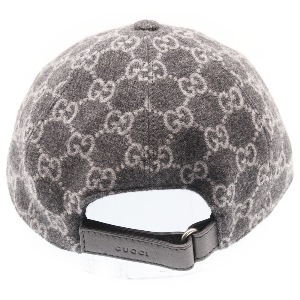 GUCCI(グッチ) GG フランネル ベースボールキャップ グレー 792827