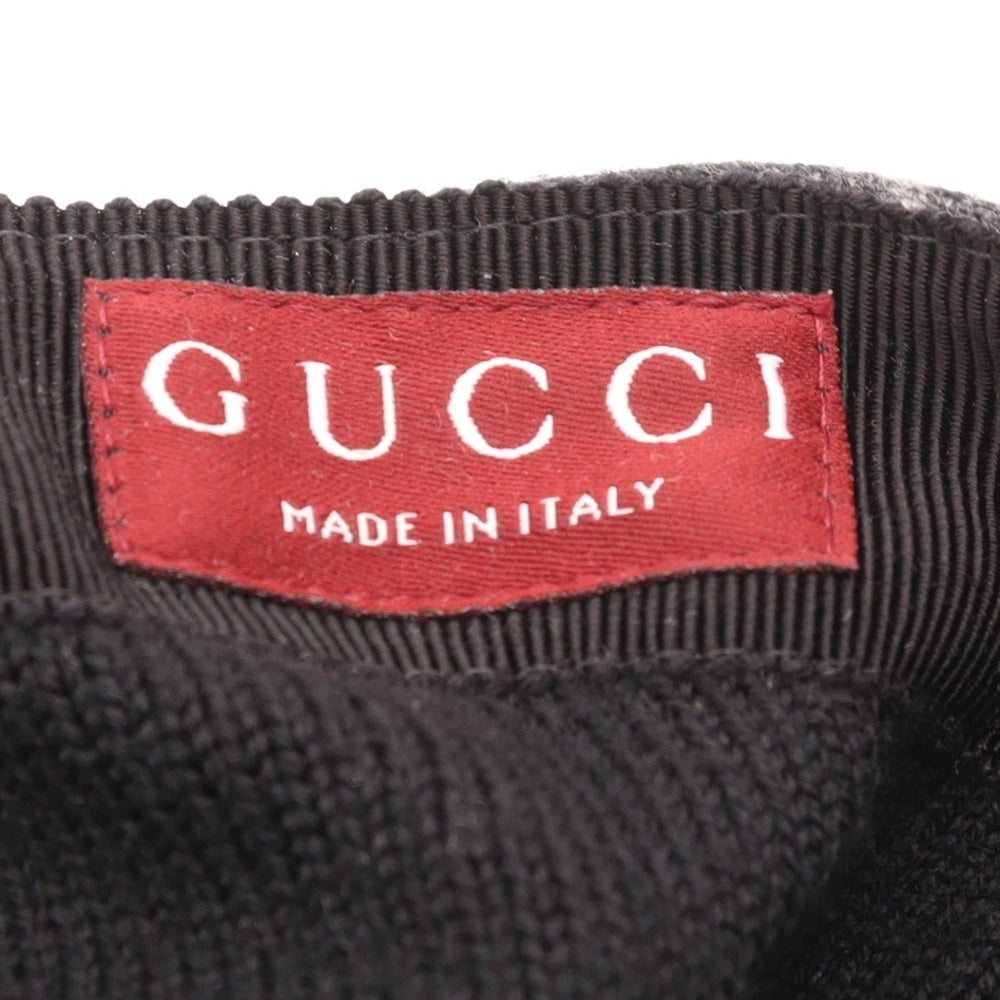 GUCCI(グッチ) GG フランネル ベースボールキャップ グレー 792827