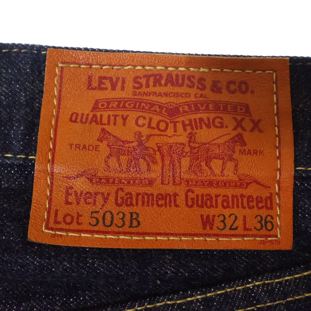 Levi's(リーバイス) 90s VINTAGE 503B-XX ヴィンテージ ボタン裏J22 日本製 ビッグE セルビッチ ボタンフライ デニムパンツ インディゴ